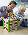 EverEarth My First Multi-play Activity Cube - Hand to Eye Coordination - FSC Certified Wood! Montessori Toys