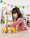 EverEarth Pull along Duck with Egg - Multi-benefits - Certified Wood Pull Toys