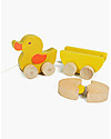 EverEarth Pull along Duck with Egg - Multi-benefits - Certified Wood Pull Toys