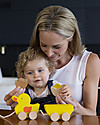 EverEarth Pull along Duck with Egg - Multi-benefits - Certified Wood Pull Toys