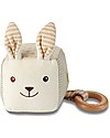 EverEarth Rabbit Block with Rattle - 100% GOTS Certified Organic Cotton Rattles