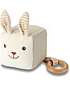 EverEarth Rabbit Block with Rattle - 100% GOTS Certified Organic Cotton Rattles