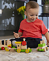EverEarth Sorting Train Blocks - Motor Skills - High Quality FSC Wood! Wooden Toy Cars, Trains & Trucks
