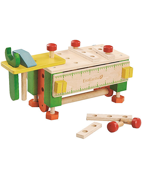 EverEarth Tool Box Workbench - FSC certified wood! Wooden Toy Tools