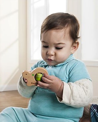 EverEarth Turtle Ring/Teether 2 in 1 - Fine Motor Skills & Hand to Eye Coordination! Newborn Toys