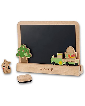 EverEarth Two Sided Drawing Tablet - Imagination and Creativity - FSC Certified Beech Colouring Activities