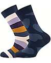 Ewers 2 Pack Socks - Ringlet/Heart - Organic Cotton GOTS Socks