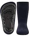 Ewers Anti-Slip Socks SoftStep Uni - Marine Blue - Organic Cotton GOTS Antislip Socks