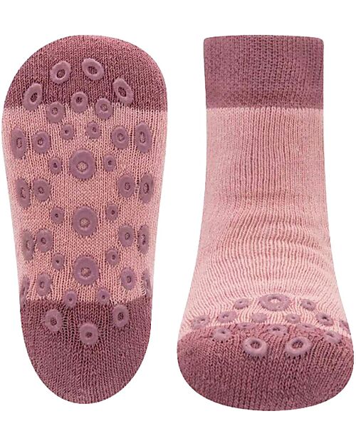 Ewers Anti-Slip Socks Uni - Hell Wildrose - Organic Cotton GOTS Antislip Socks