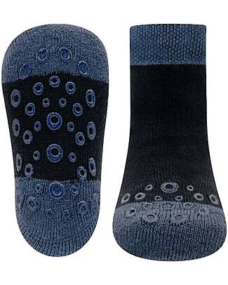 Ewers Anti-Slip Socks Uni - Marine Blue - Organic Cotton GOTS Antislip Socks