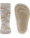 Ewers Non-Slip Socks - Hedgehog - Beige Melange - Cotton Antislip Socks