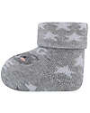 Ewers Set 2 Socks - Bear and Stars  - Grey  - Organic Cotton GOTS Socks