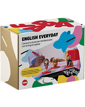 Faba English Everyday Kit - 3 Sound Characters + Guide - Get Familiar with the English Language Audio Players