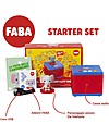 Faba Faba Storyteller Starter Set Blue - Includes: Bluetooth Audio Device + Sound Character Audio Players