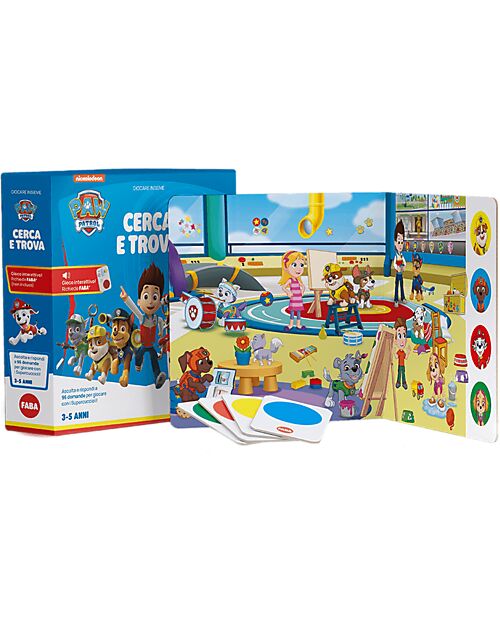 Faba Paw Patrol Search and Find - Interactive Game with 3 Play Scenarios Board Games