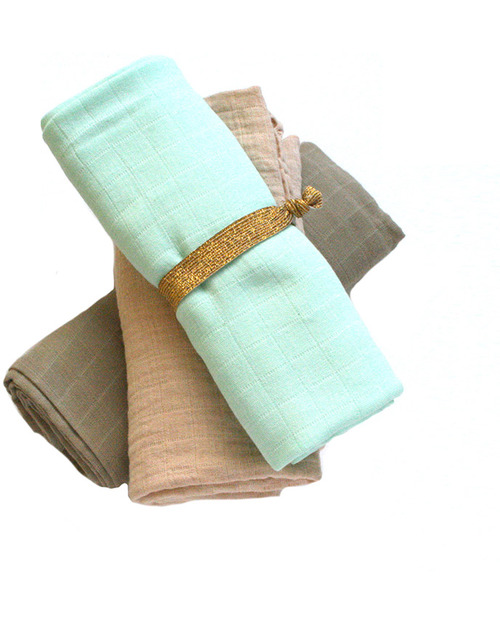 Fabelab 100% Organic Cotton Swaddle - Grey Muslin Swaddle