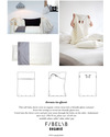 Fabelab Dream-In-Ghost Duvet Cover (70 x 100 cm) + Pillow Case + Bag in 100% Organic Cotton Duvet Sets