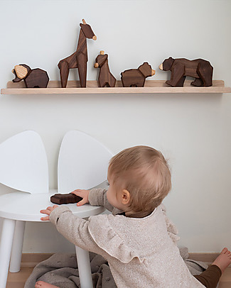 FableWood The Little Bear - 2 Magnetic Pieces - Sustainable Wood Wooden Animals