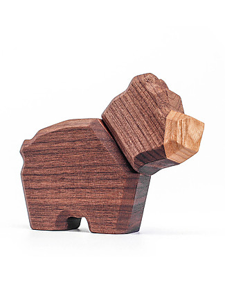 FableWood The Little Bear - 2 Magnetic Pieces - Sustainable Wood Wooden Animals