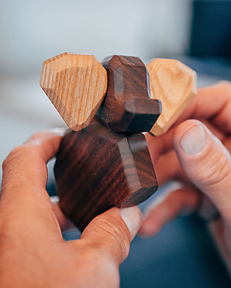 FableWood The Little Elephant - 2 Magnetic Pieces - Sustainable Wood Wooden Animals