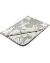 Fabulous Goose Bambi Baby Blanket - Pale Grey, White reversible - 100% brushed cotton (fleece effect: soft and warm) 75 x 100 cm Muslin Swaddle
