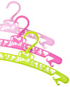 Fabulous Goose Pack of 3 Junior Hangers - Pink and Green - Eco Plastic! Hangers