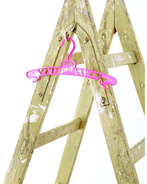 Fabulous Goose Pack of 3 Junior Hangers - Pink and Green - Eco Plastic! Hangers