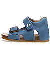 Falcotto Bea Wax Sandal - Leather - Blue Sandals