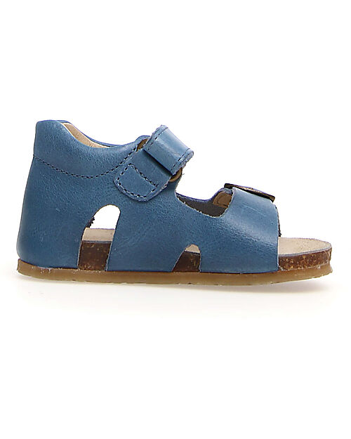 Falcotto Bea Wax Sandal - Leather - Blue Sandals