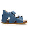 Falcotto Bea Wax Sandal - Leather - Blue Sandals