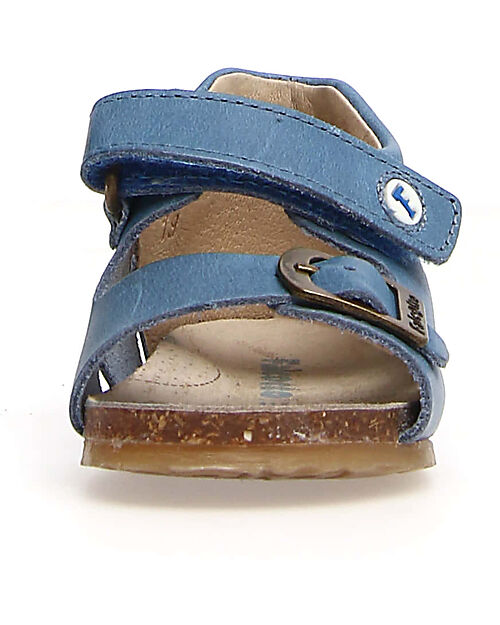 Falcotto Bea Wax Sandal - Leather - Blue Sandals