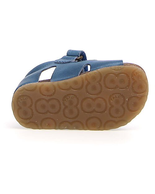 Falcotto Bea Wax Sandal - Leather - Blue Sandals