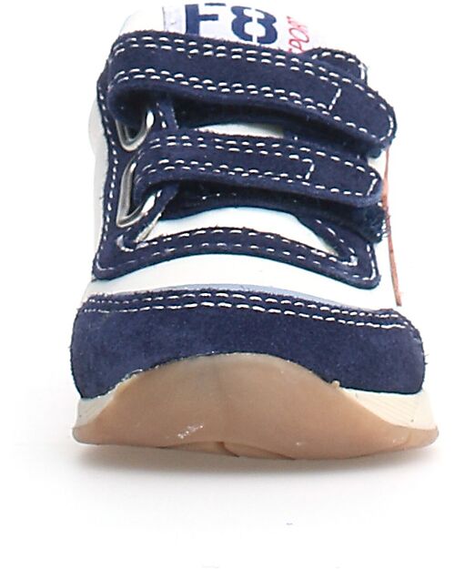 Falcotto New Ferdi Sneakers - Suede and Nylon - Milk/Navy/Stone Sneakers