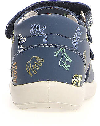 Falcotto Open Sandal New River - Leather - Safari - Blue Sandals