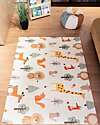 Family Nation 2-in-1 Foldable Montessori Play Mat – Reversible and Soft – Animal Friends – 180x150 cm – From Birth Playmats