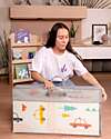 Family Nation 2-in-1 Foldable Montessori Play Mat – Reversible and Soft – Animal Friends – 180x150 cm – From Birth Playmats