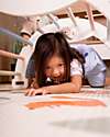 Family Nation 2-in-1 Foldable Montessori Play Mat – Reversible and Soft – Animal Friends – 180x150 cm – From Birth Playmats