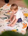 Family Nation 2-in-1 Foldable Montessori Play Mat – Reversible and Soft – Dino Friends – 180x150 cm – From Birth Playmats
