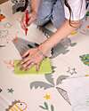 Family Nation 2-in-1 Foldable Montessori Play Mat – Reversible and Soft – Dino Friends – 180x150 cm – From Birth Playmats
