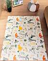 Family Nation 2-in-1 Foldable Montessori Play Mat – Reversible and Soft – Dino Friends – 180x150 cm – From Birth Playmats