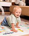 Family Nation 2-in-1 Foldable Montessori Play Mat – Reversible and Soft – Dino Friends – 180x150 cm – From Birth Playmats