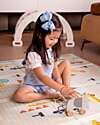 Family Nation 2-in-1 Foldable Montessori Play Mat – Reversible and Soft – Dino Friends – 180x150 cm – From Birth Playmats