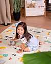 Family Nation 2-in-1 Foldable Montessori Play Mat – Reversible and Soft – Dino Friends – 180x150 cm – From Birth Playmats