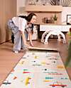 Family Nation 2-in-1 Foldable Montessori Play Mat – Reversible and Soft – Dino Friends – 180x150 cm – From Birth Playmats