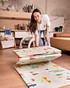 Family Nation 2-in-1 Foldable Montessori Play Mat – Reversible and Soft – Dino Friends – 180x150 cm – From Birth Playmats