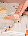 Family Nation 2-in-1 Foldable Montessori Play Mat – Reversible and Soft – Dino Friends – 180x150 cm – From Birth Playmats