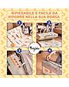 Family Nation 2-in-1 Foldable Montessori Play Mat – Reversible and Soft – Dino Friends – 180x150 cm – From Birth Playmats
