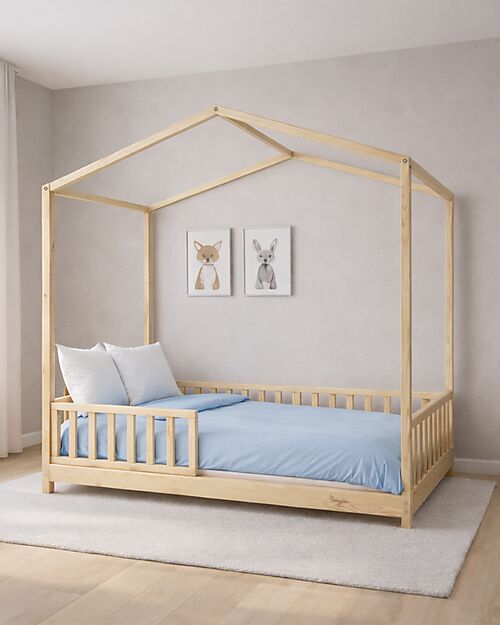 Family Nation 4-in-1 Evi Convertible Montessori Bed - 140x70 cm - All Included Montessori Beds