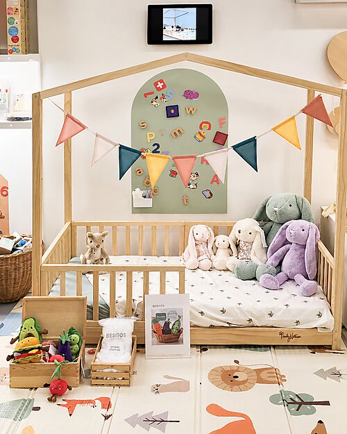 Family Nation 4-in-1 Evi Convertible Montessori Bed - 140x70 cm - All Included Montessori Beds