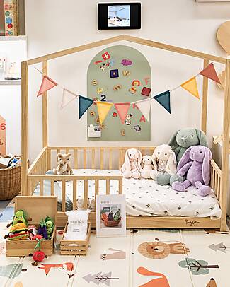 Family Nation 4-in-1 Evi Convertible Montessori Bed - 140x70 cm - All Included Montessori Beds